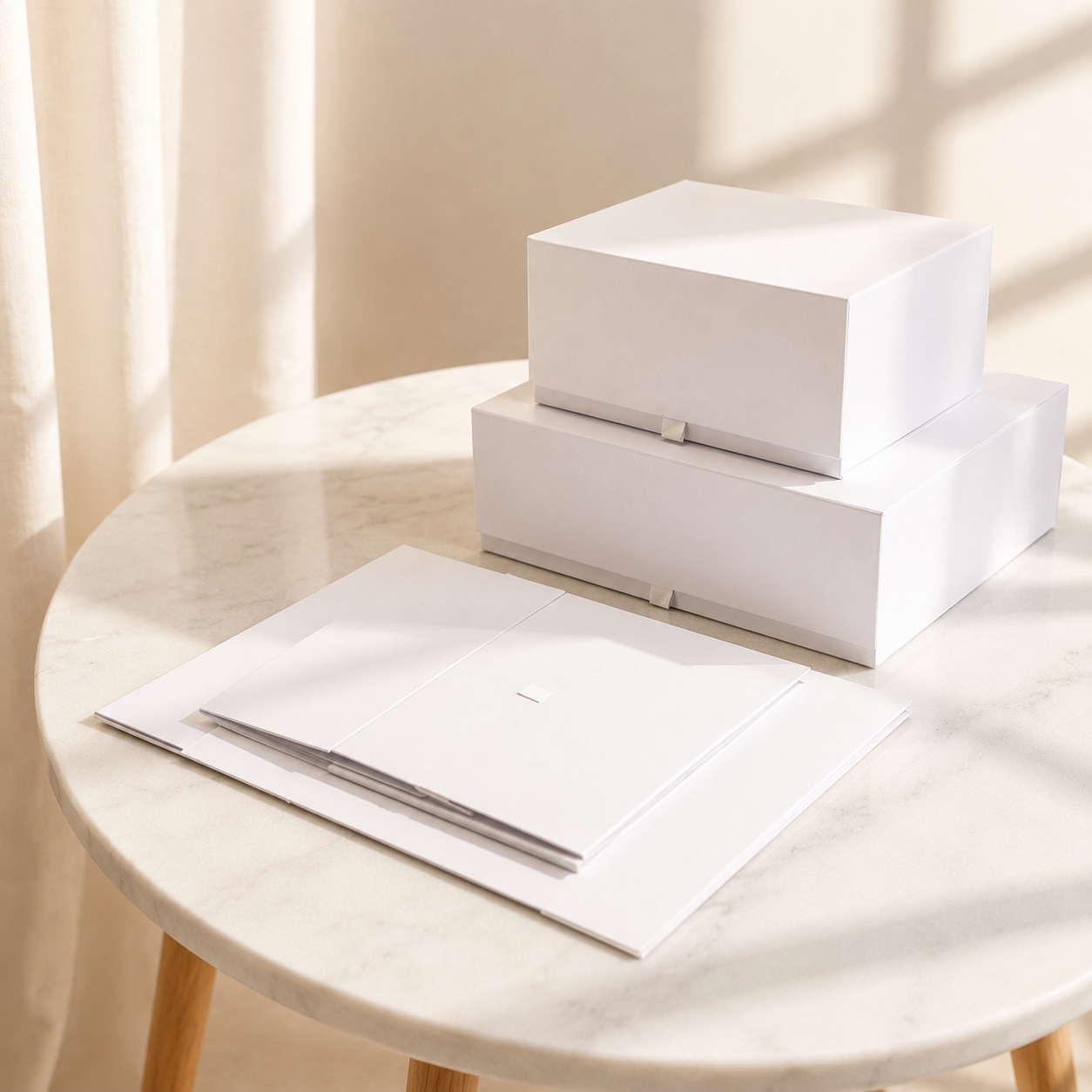 Full-Color Logo Printing on 50 Extra-Large Magnetic Gift Boxes