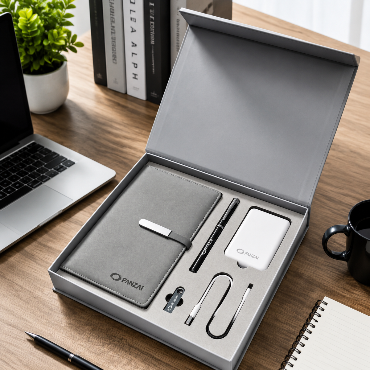 Custom rigid gift box with drawer for branded corporate gifts